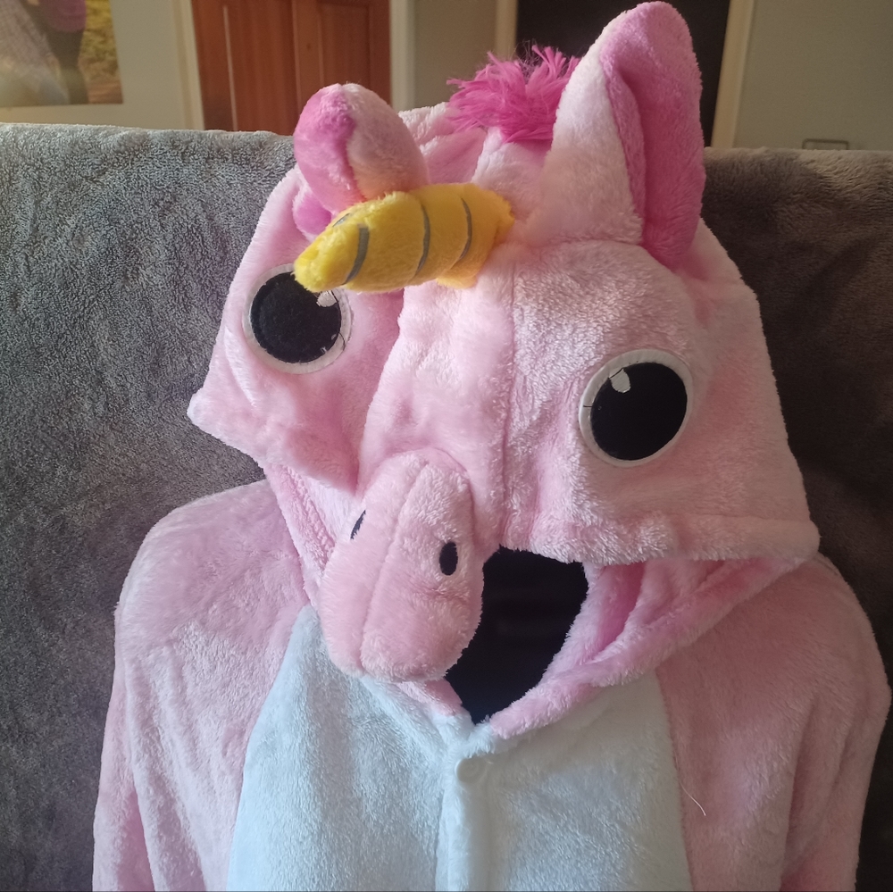 Adult Unicorn Onesie One Piece Cosplay Animal Costume for Halloween - Picture 2 of 15